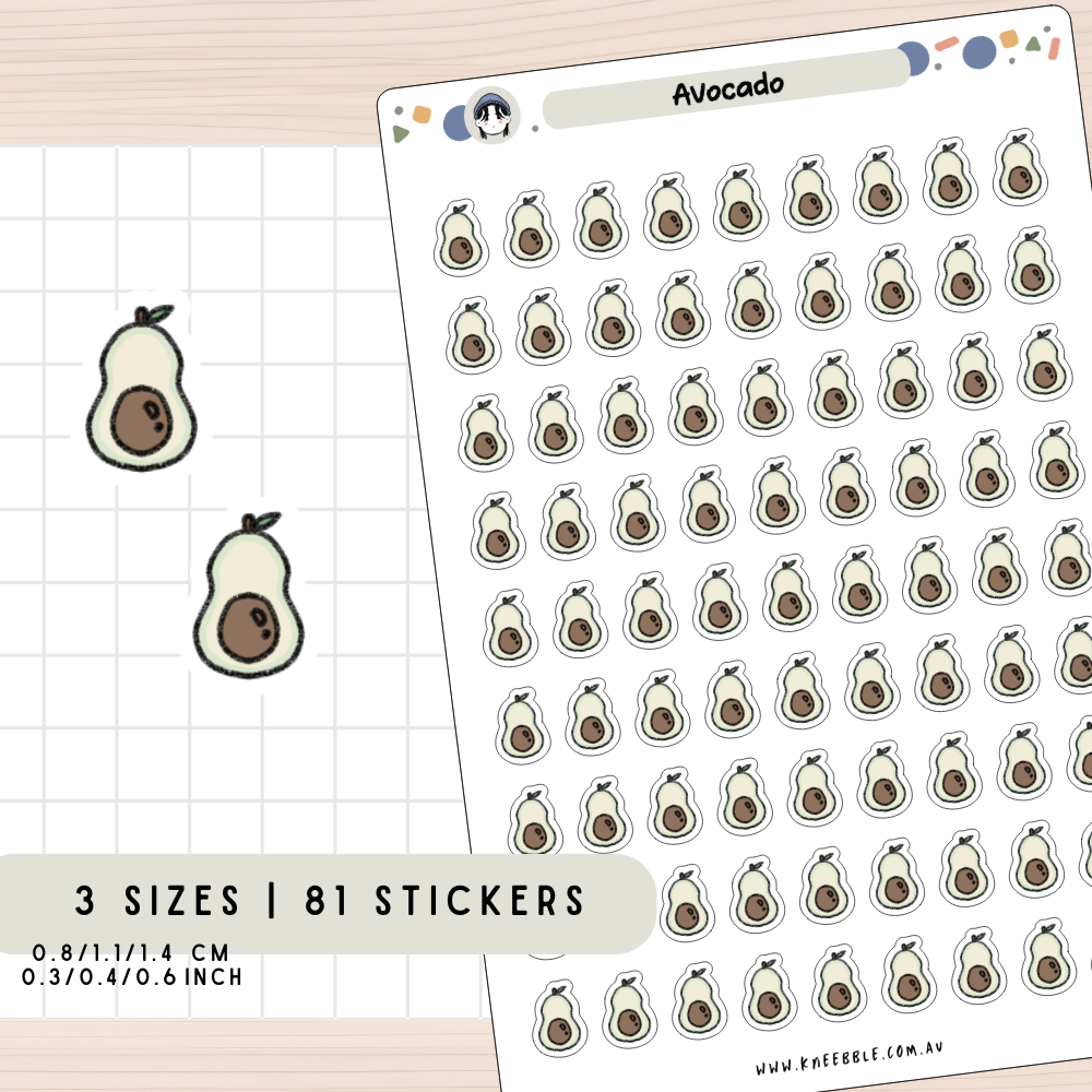 Avocado Planner Stickers