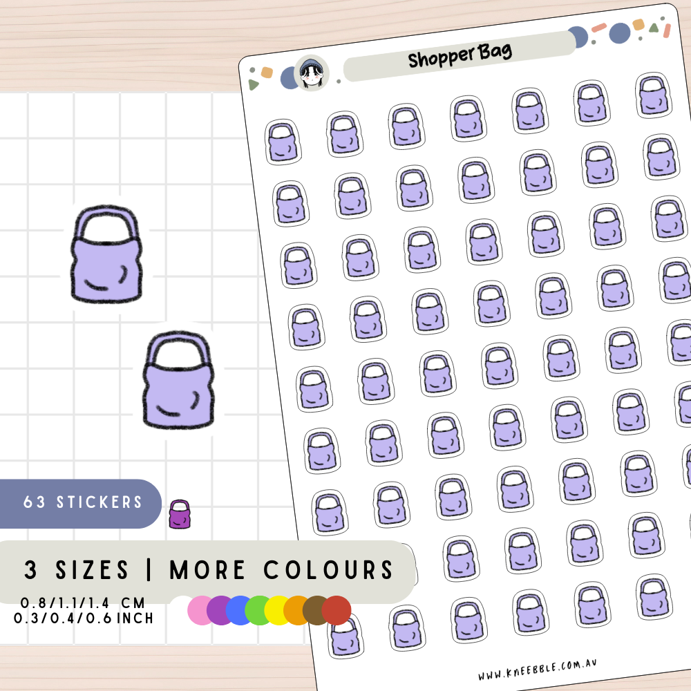 Shopper Bag Planner Stickers