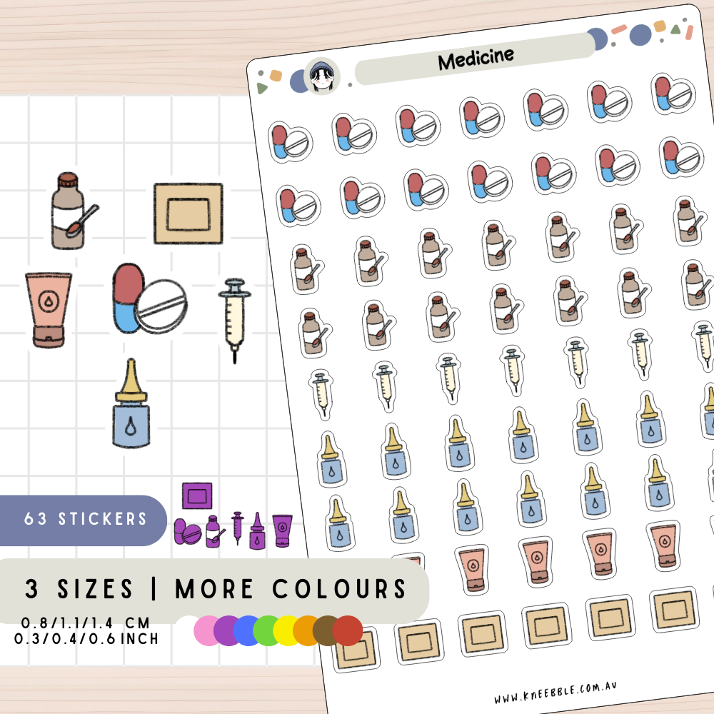 Medicine Planner Stickers