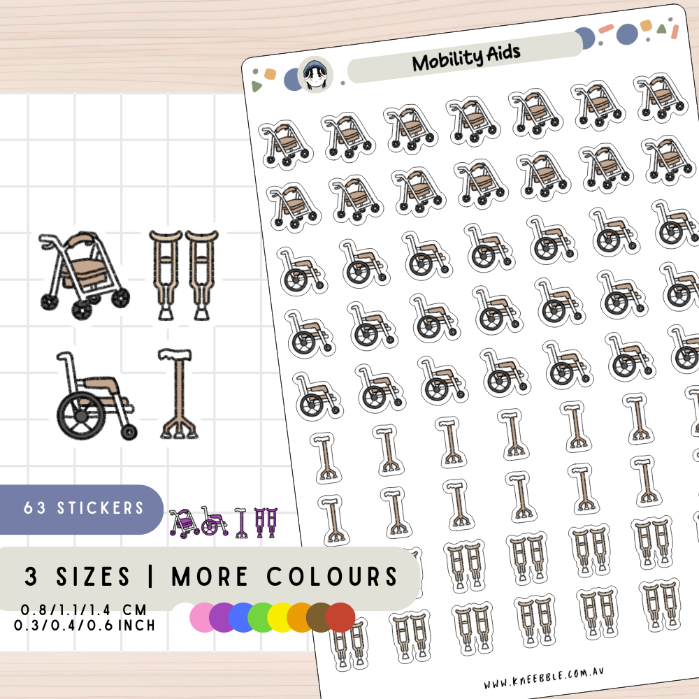 Mobility Aid Accessibility Planner Stickers