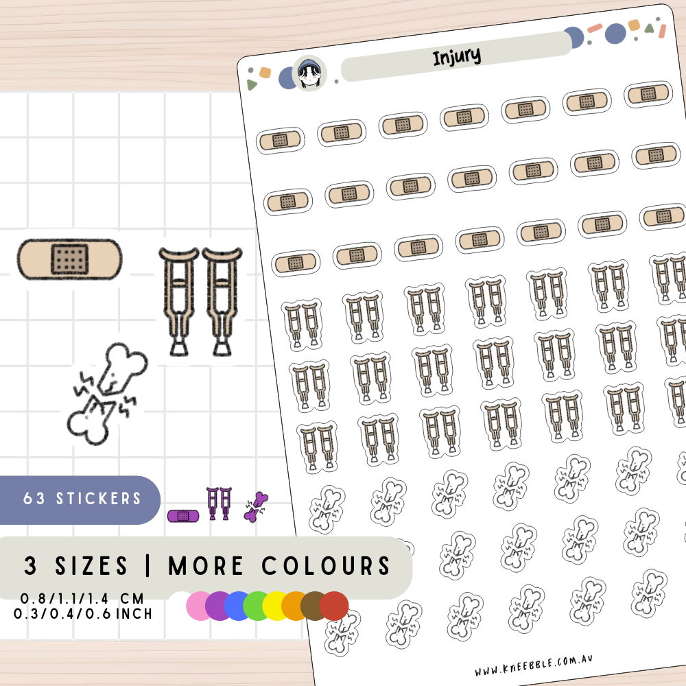 Injury Planner Stickers