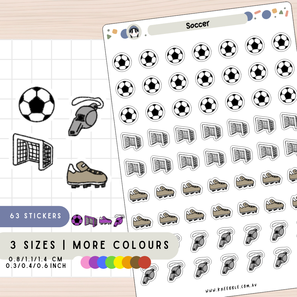 Soccer Planner Stickers