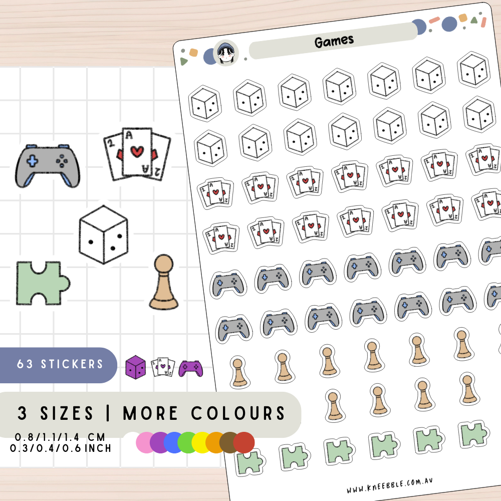 Games Planner Stickers