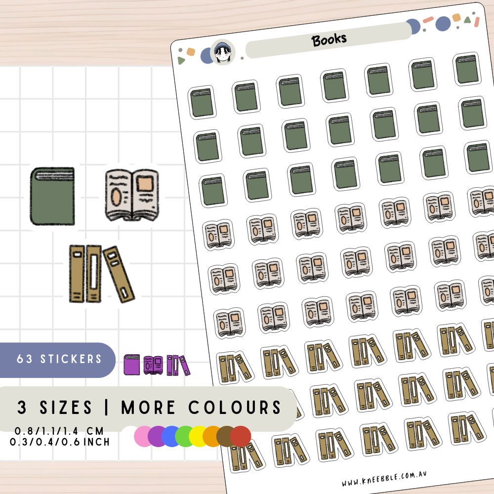 Books Planner Stickers