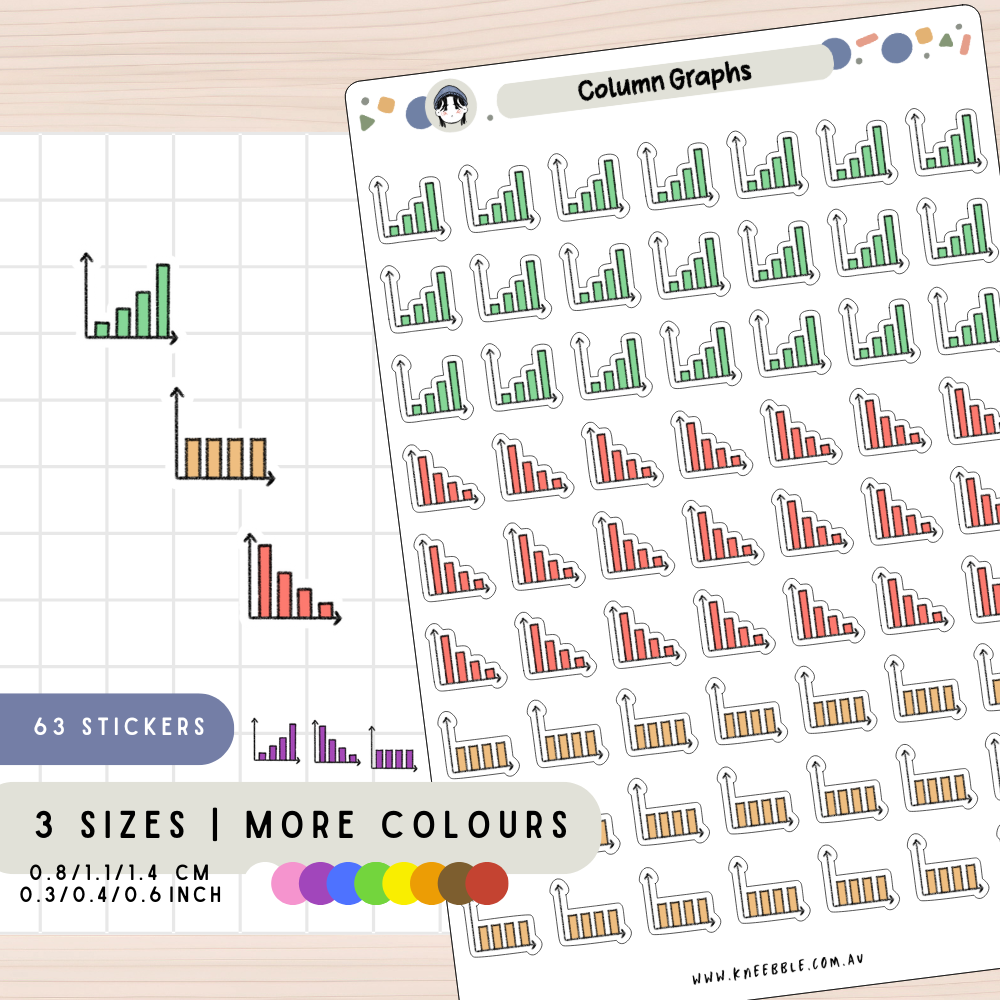 Column Graphs Planner Stickers