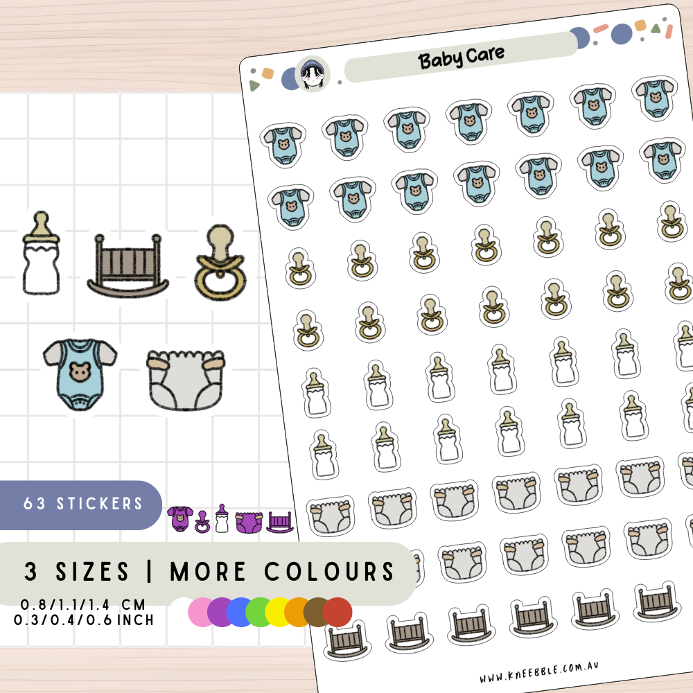Baby Care Planner Stickers