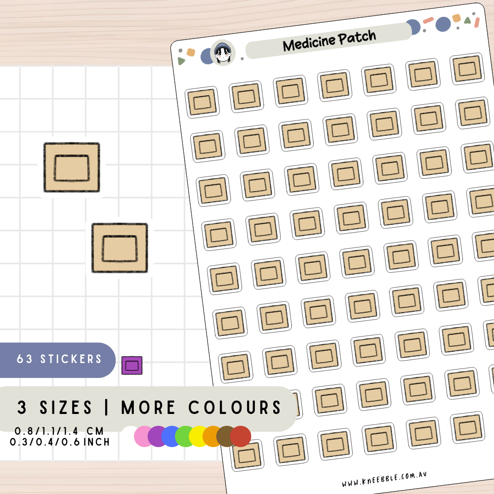 Medicine Patch Planner Stickers