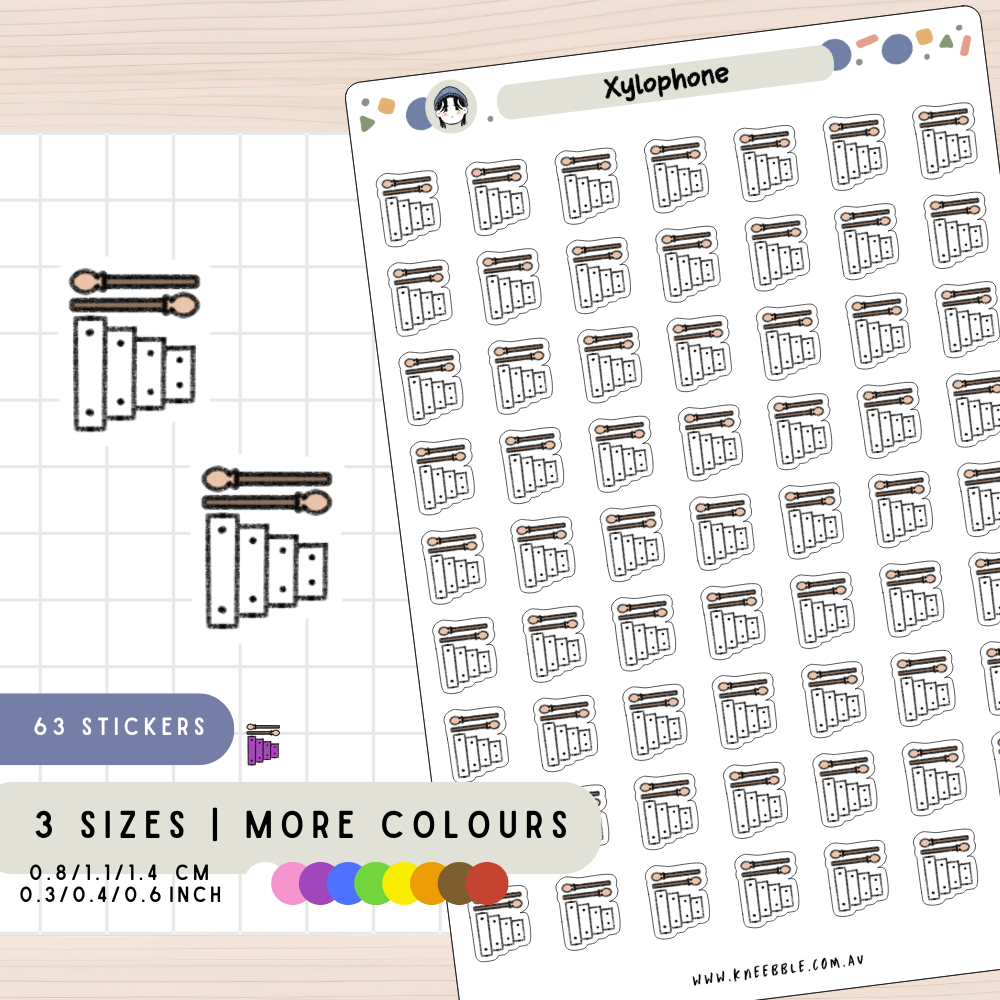 Xylophone Planner Stickers
