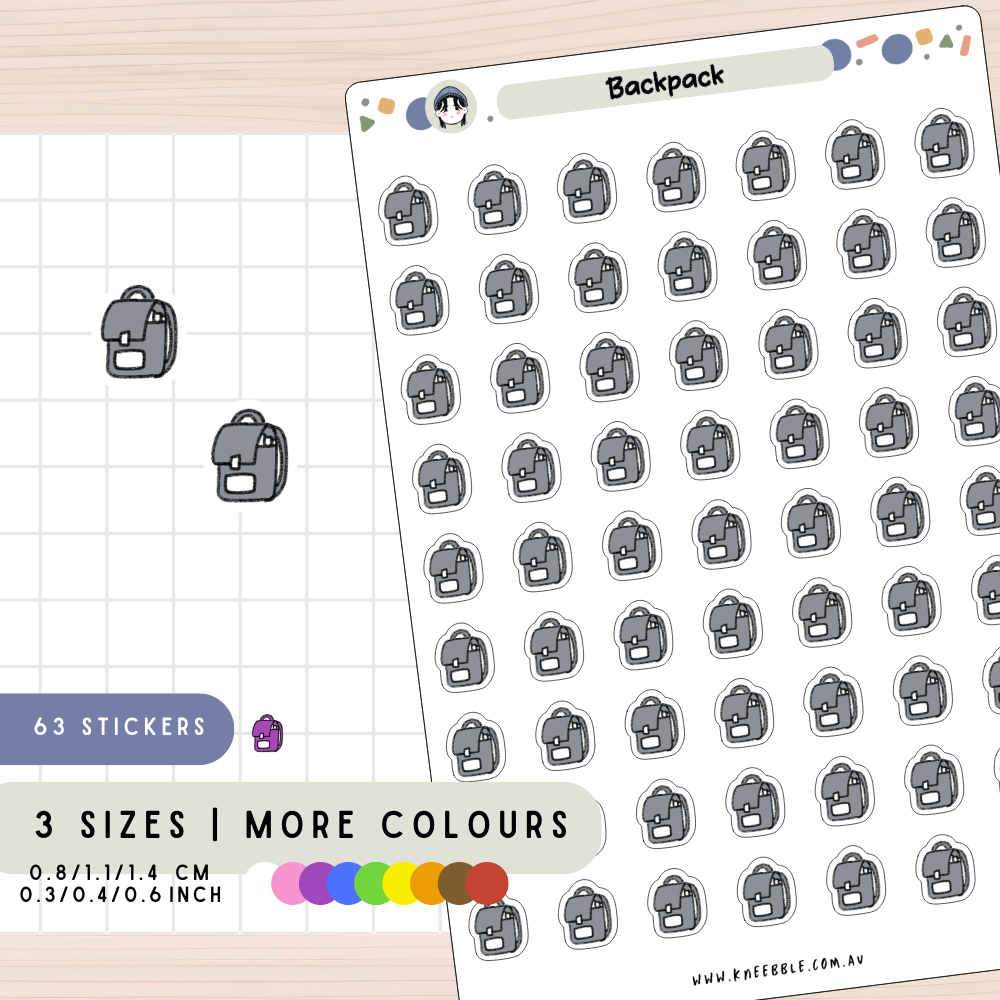 Backpack Planner Stickers