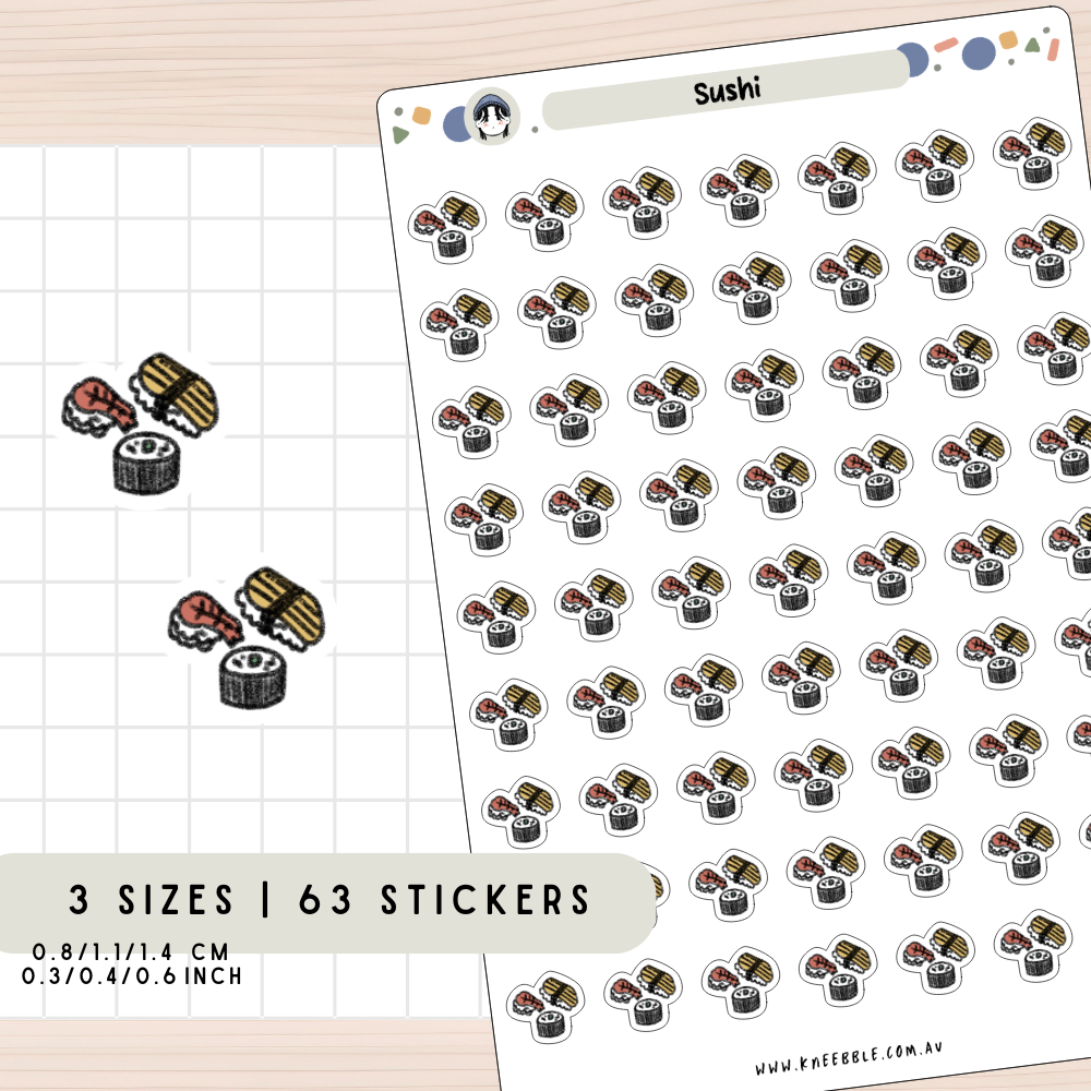 Sushi Planner Stickers