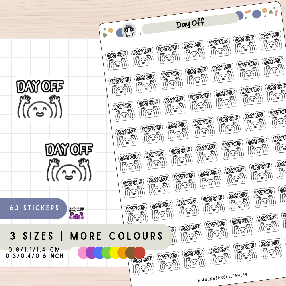 Personal Day Off Work Planner Stickers