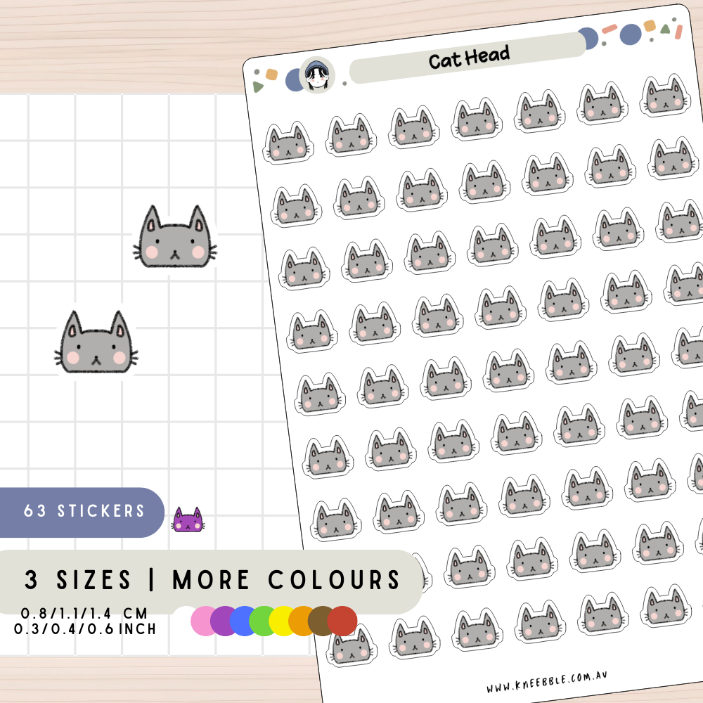 Cat Head Planner Stickers