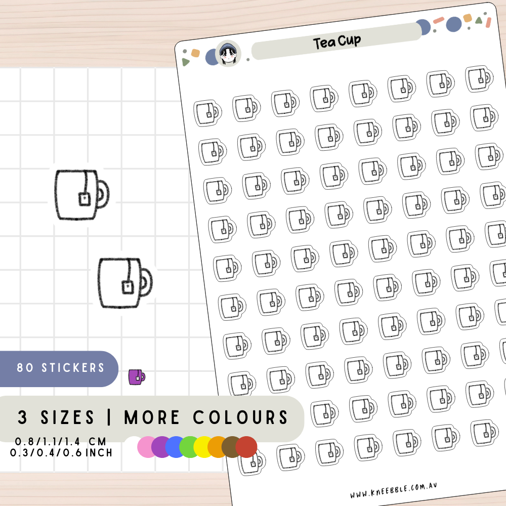 Tea Cup Planner Stickers