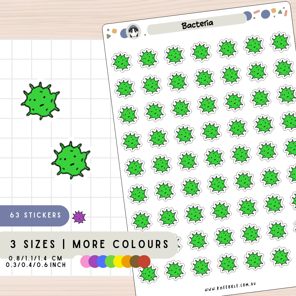 Bacteria Germ Planner Stickers