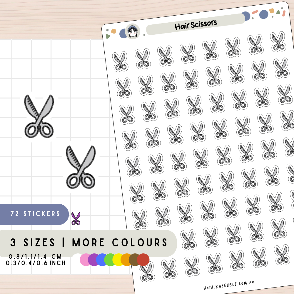 Scissors Planner Stickers