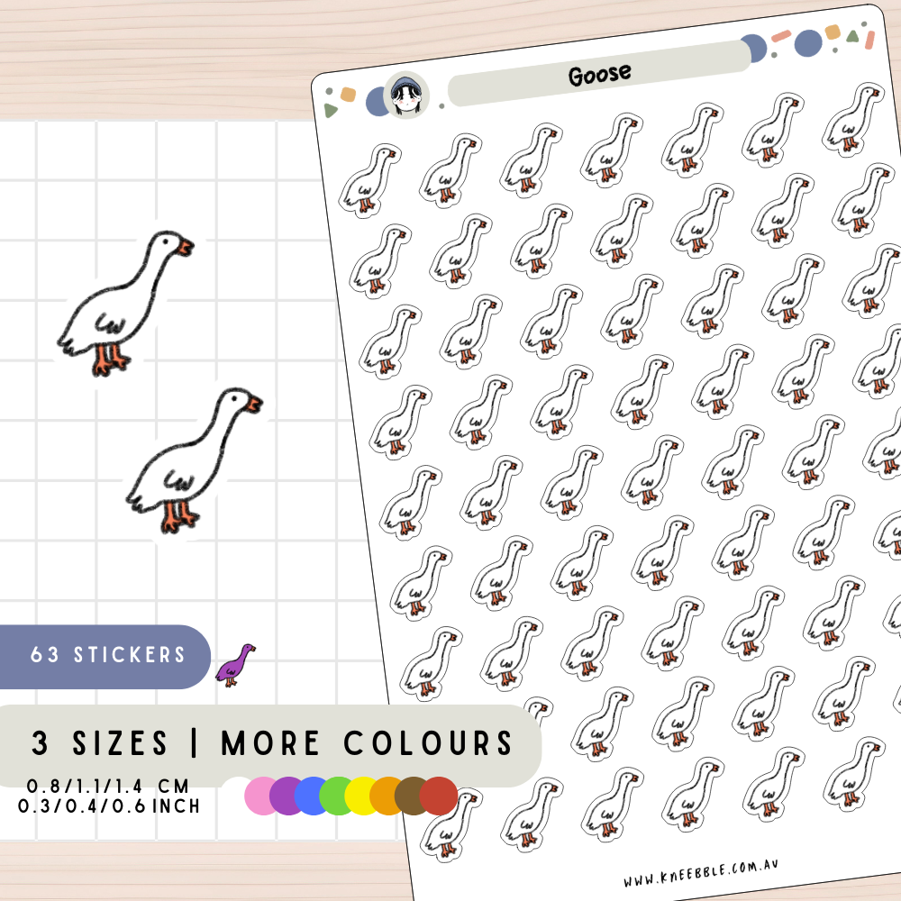 Farm Goose Animal Planner Stickers