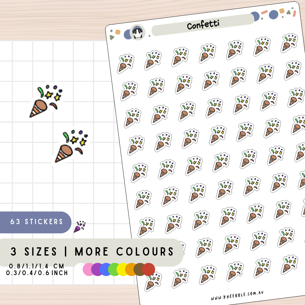 Confetti Planner Stickers
