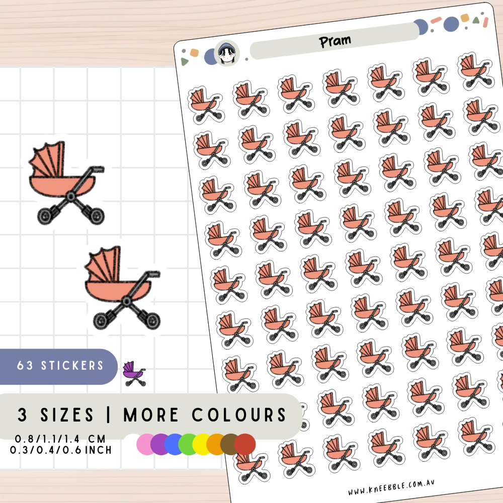 Pram Stroller Planner Stickers