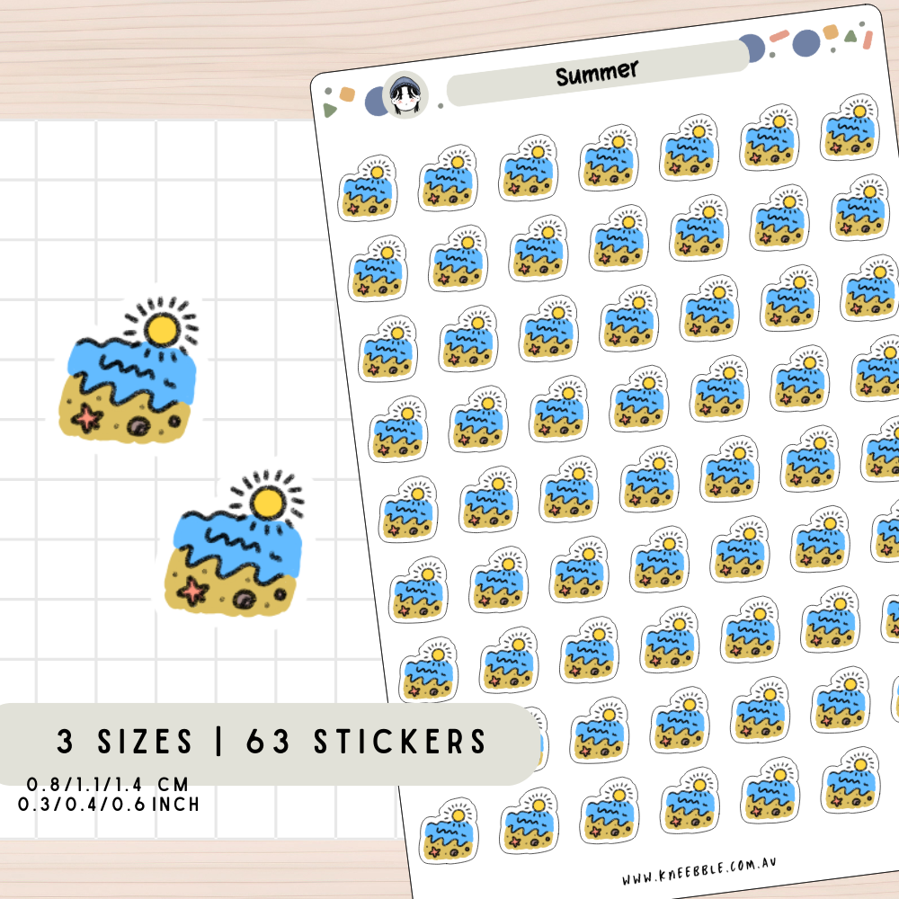 Summer Season Planner Stickers