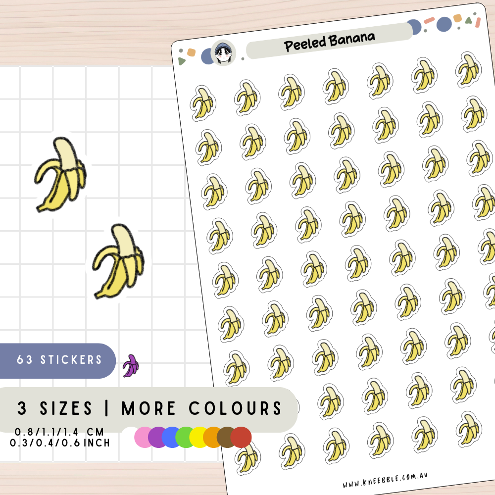 Peeled Banana Planner Stickers