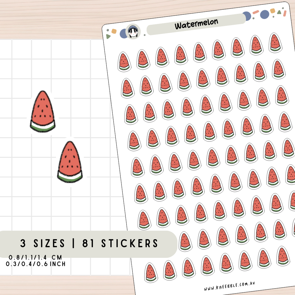 Watermelon Slice Planner Stickers