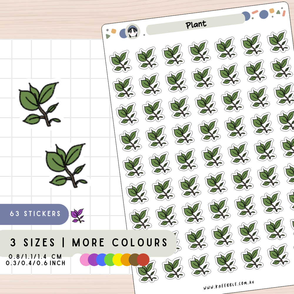 Plant Nature Planner Stickers