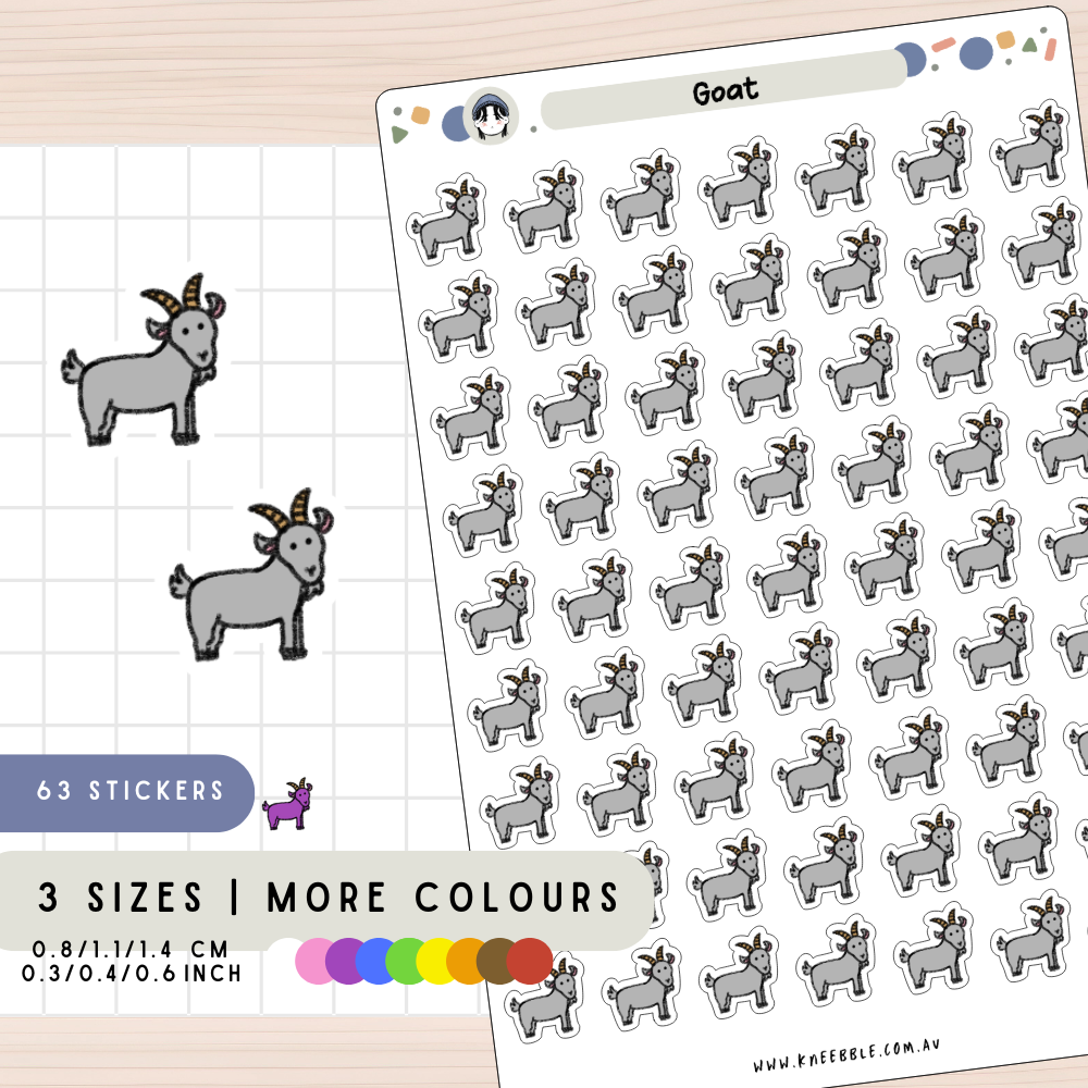 Farm Goat Animal Planner Stickers
