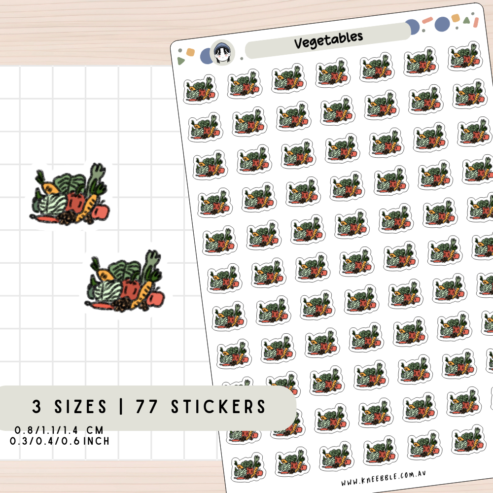 Vegetables Planner Stickers