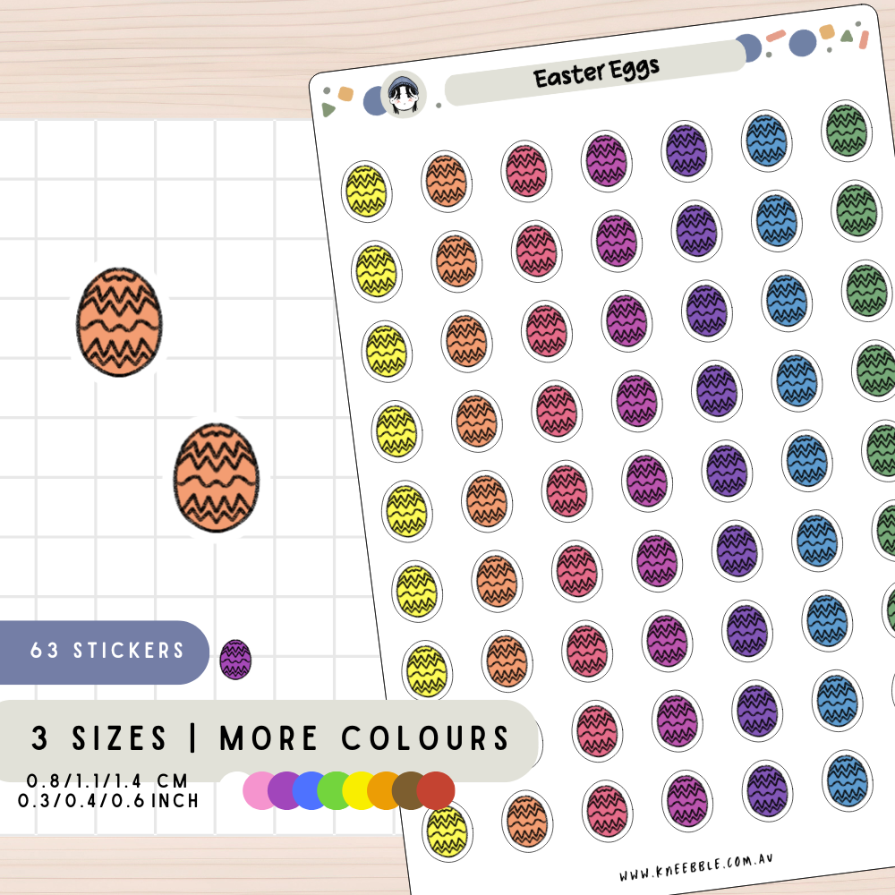 Easter Eggs Planner Stickers