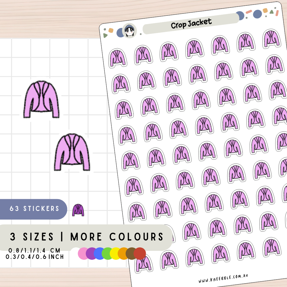 Crop Jacket Planner Stickers