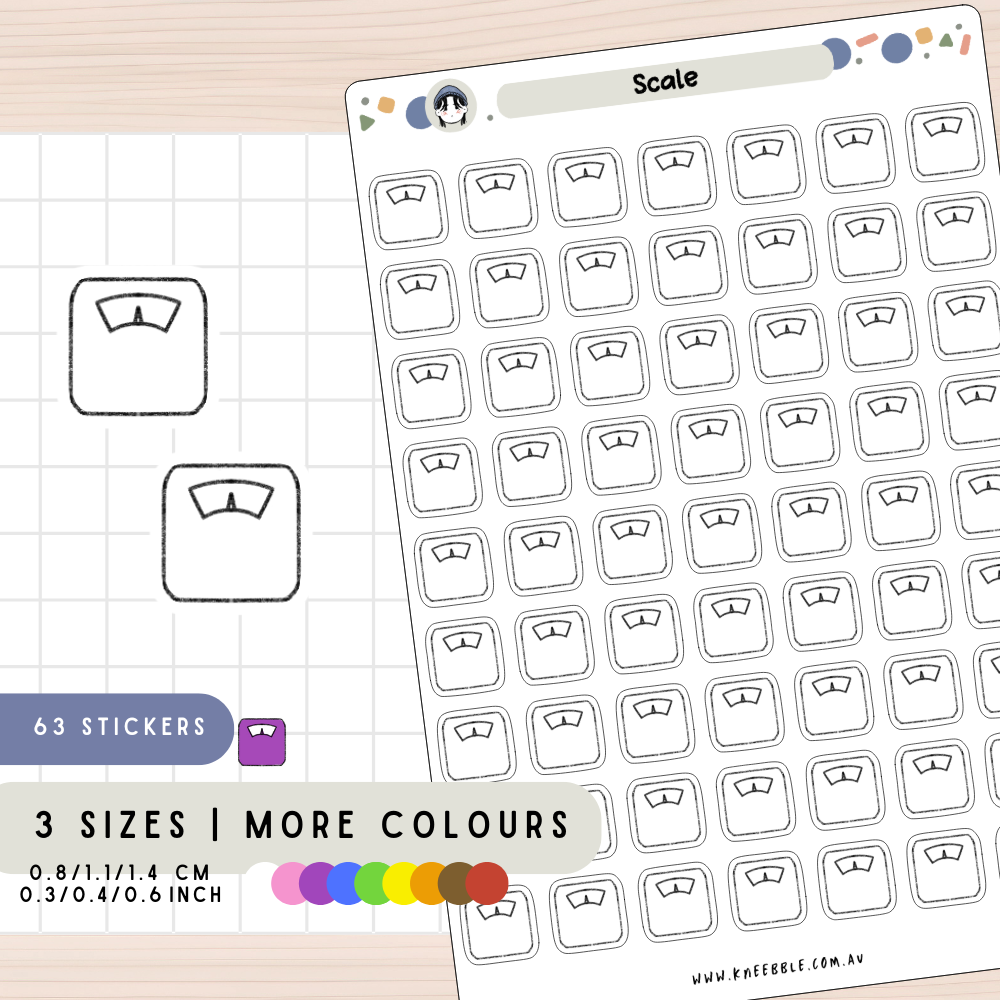 Scale Planner Stickers
