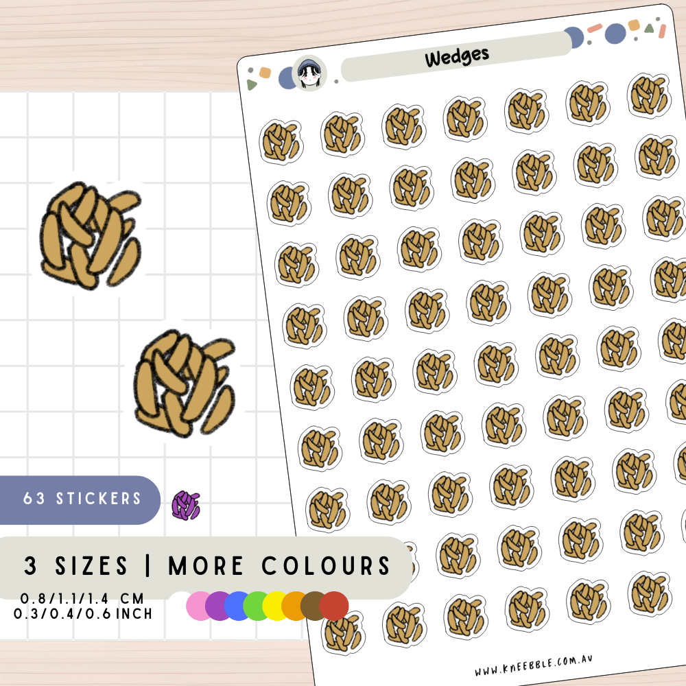 Wedges Chips Planner Stickers