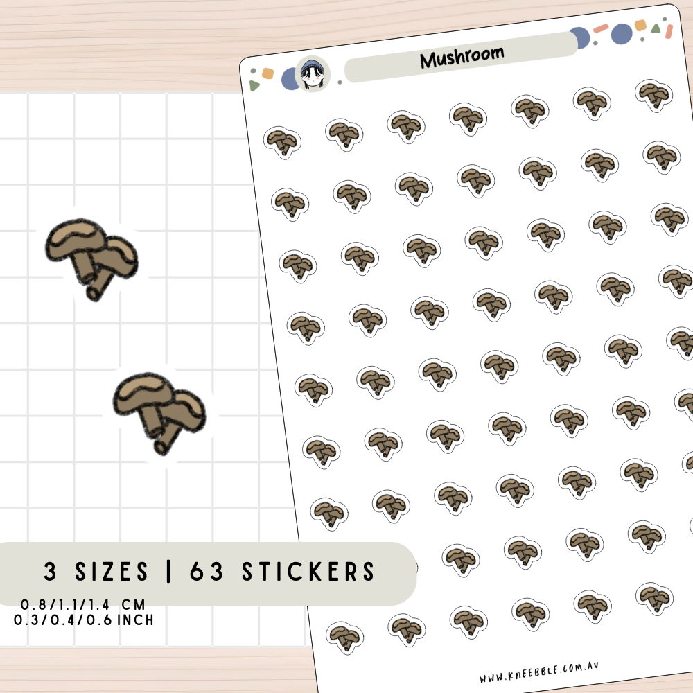 Mushroom Planner Stickers