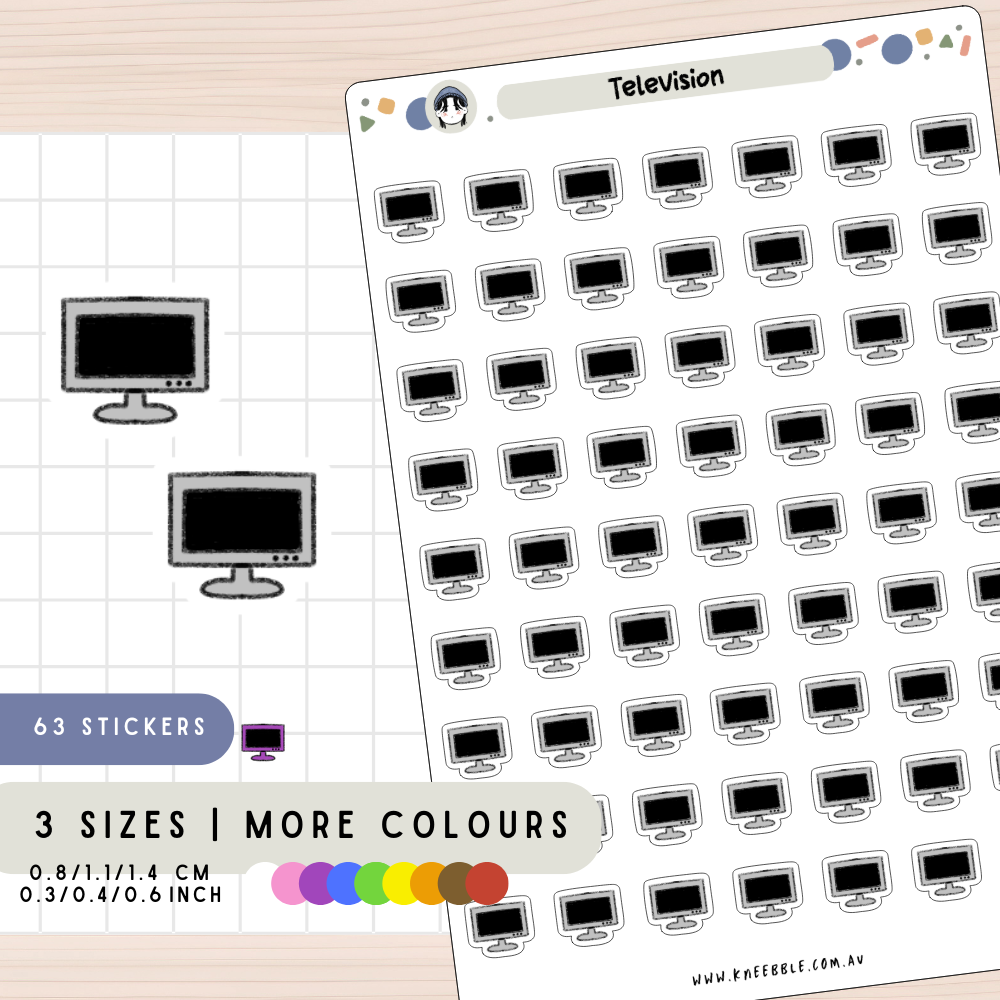Television Planner Stickers