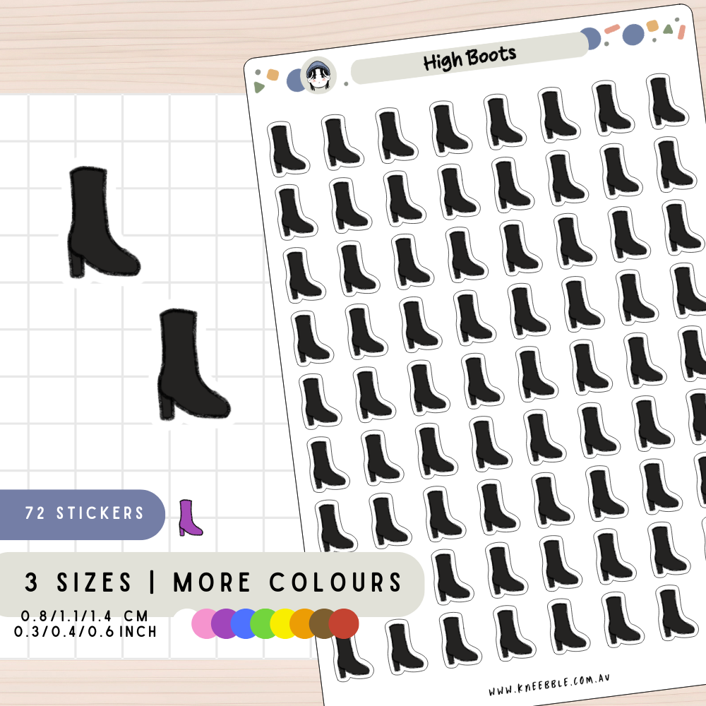 High Boots Planner Stickers
