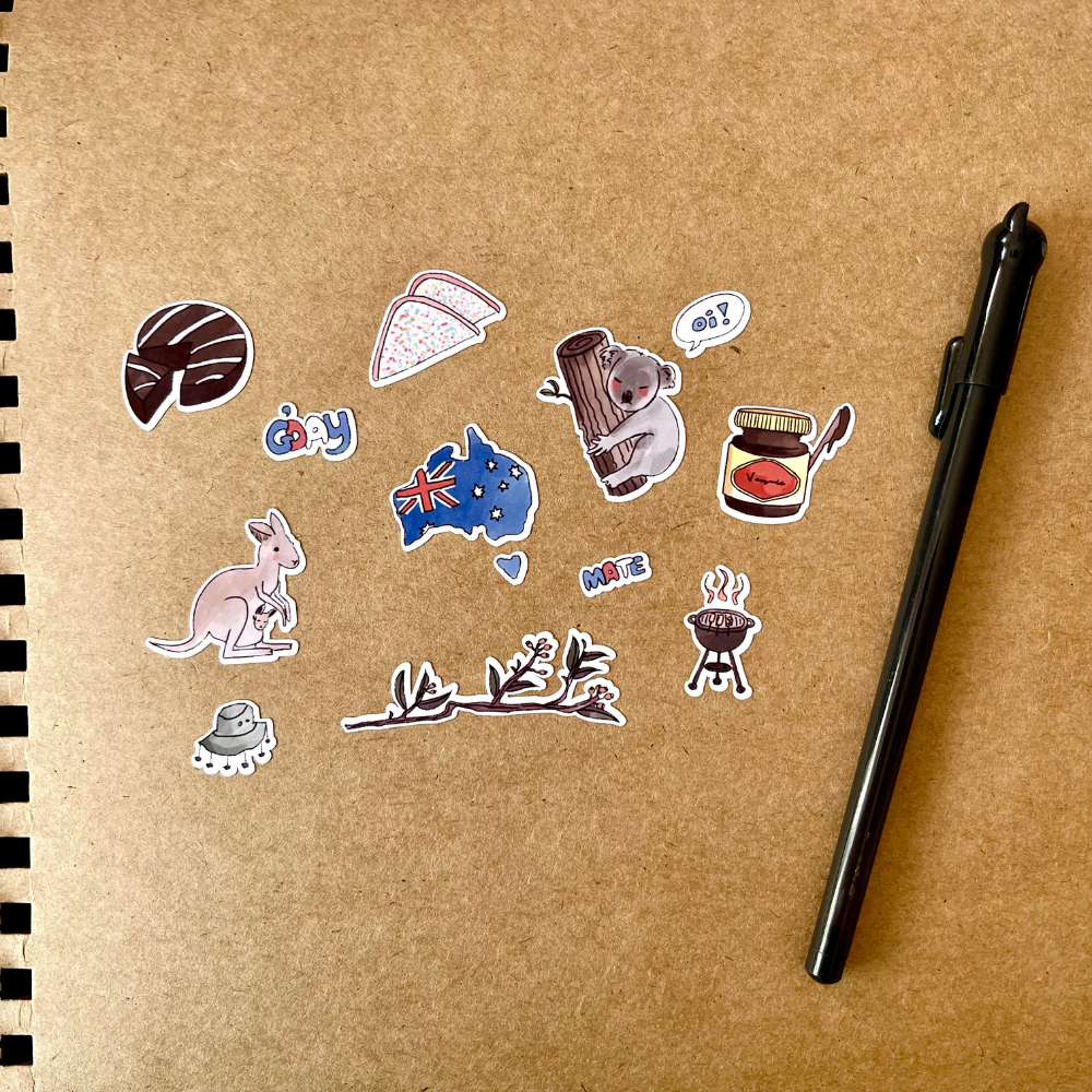 Australia Planner Sticker Sheet