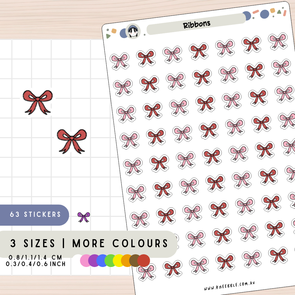Ribbon Planner Stickers