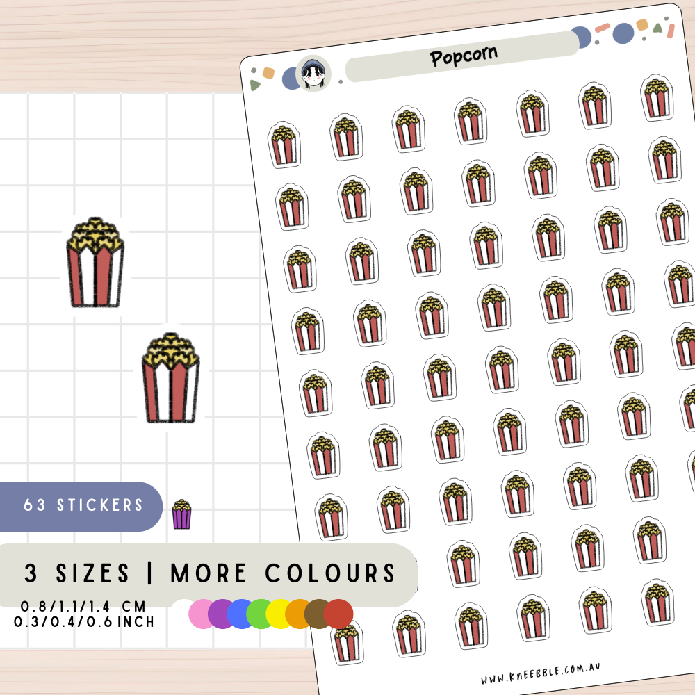 Popcorn Planner Stickers