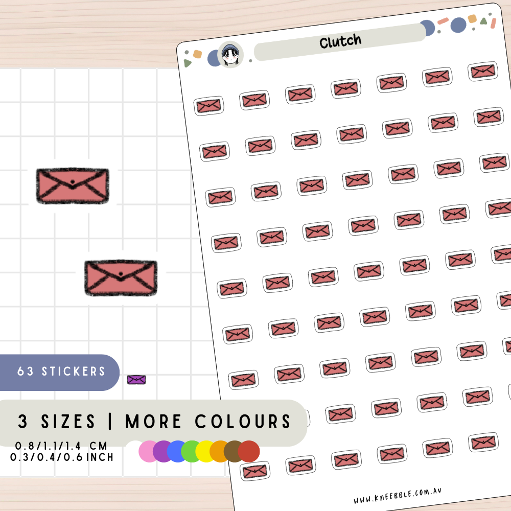 Clutch Wallet Planner Stickers