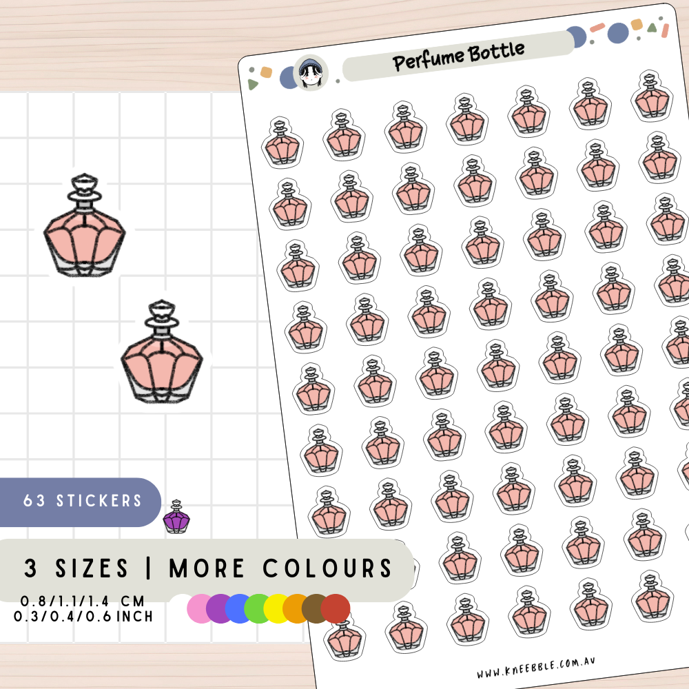 Perfume Fragrance Bottle Planner Stickers