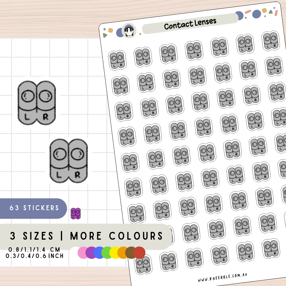 Contact Lenses Planner Stickers