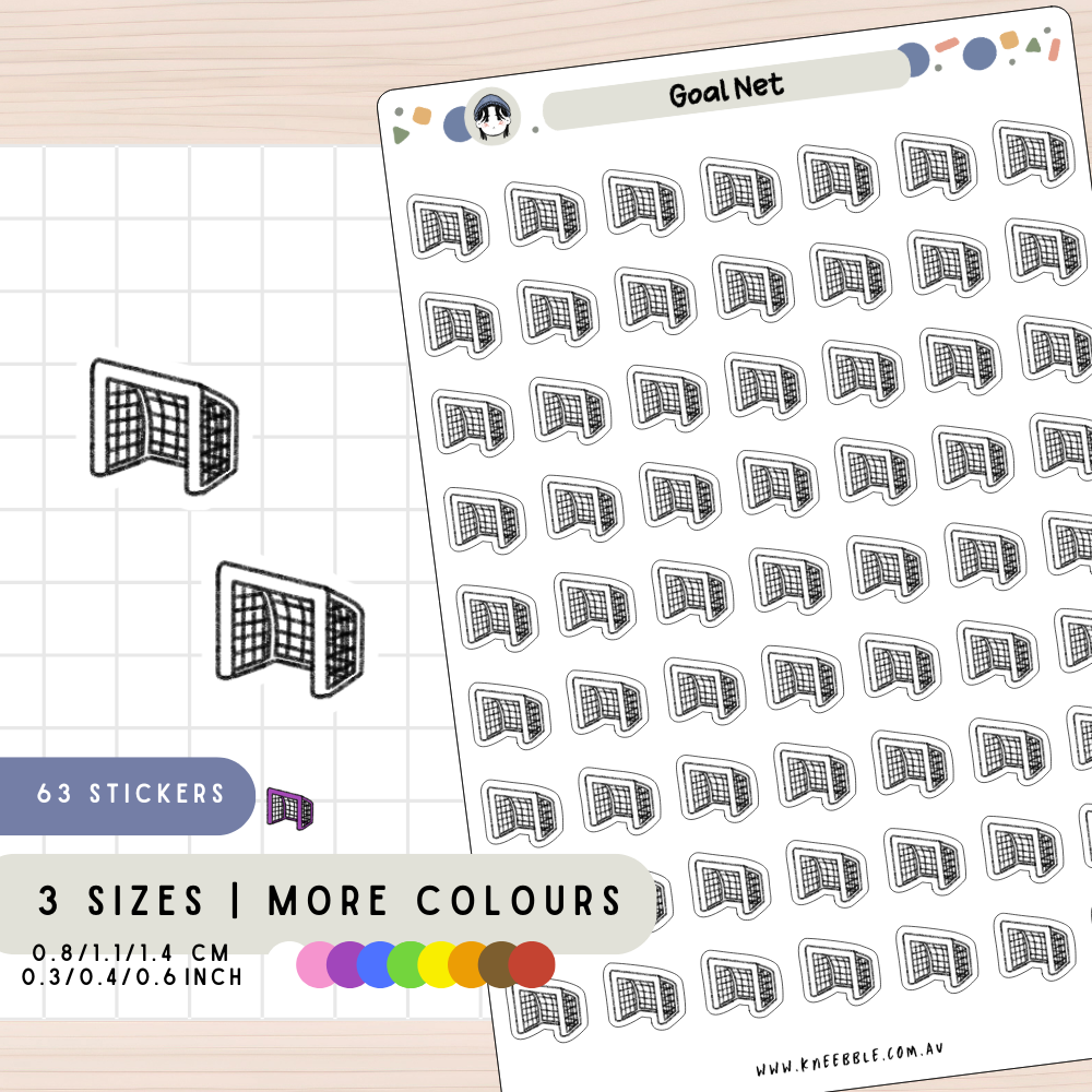 Goal Net Post Planner Stickers