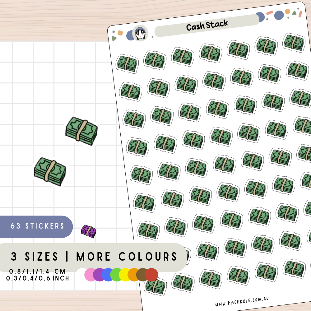 Cash Stack Planner Stickers