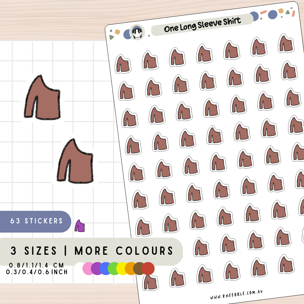 One Long Sleeve Shirt Planner Stickers