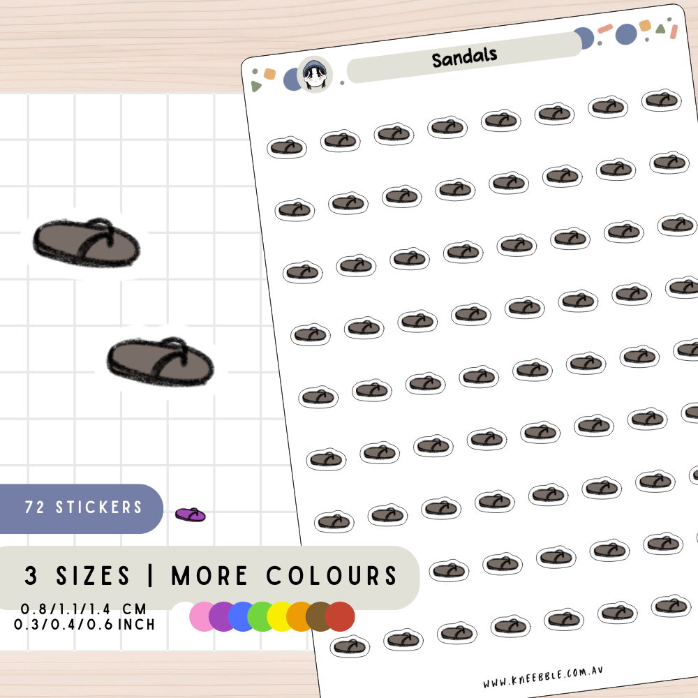 Sandals Planner Stickers