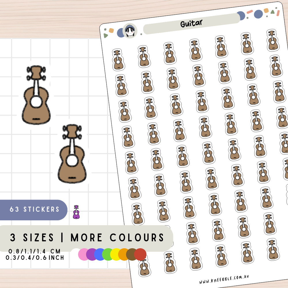 Guitar Planner Stickers