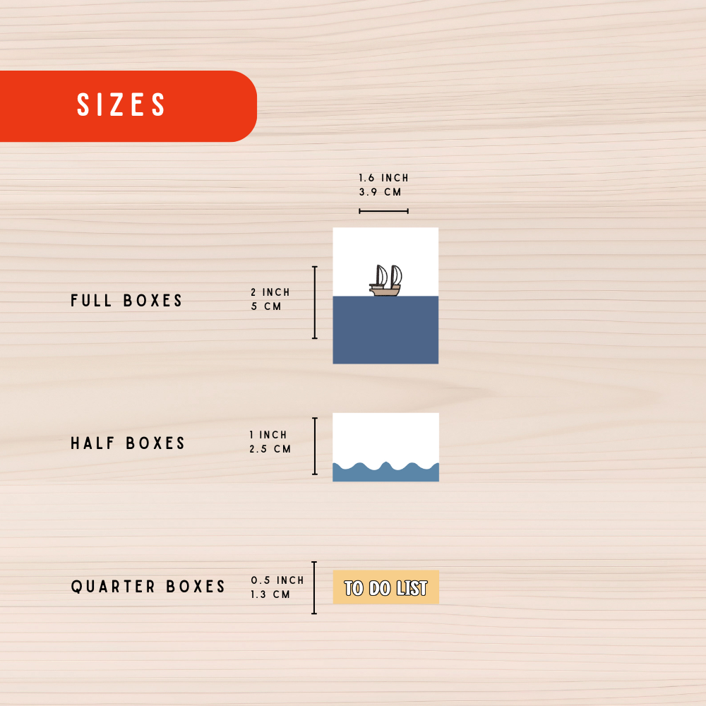 Weekly Planner Kit - Beach Water Theme Planner Stickers