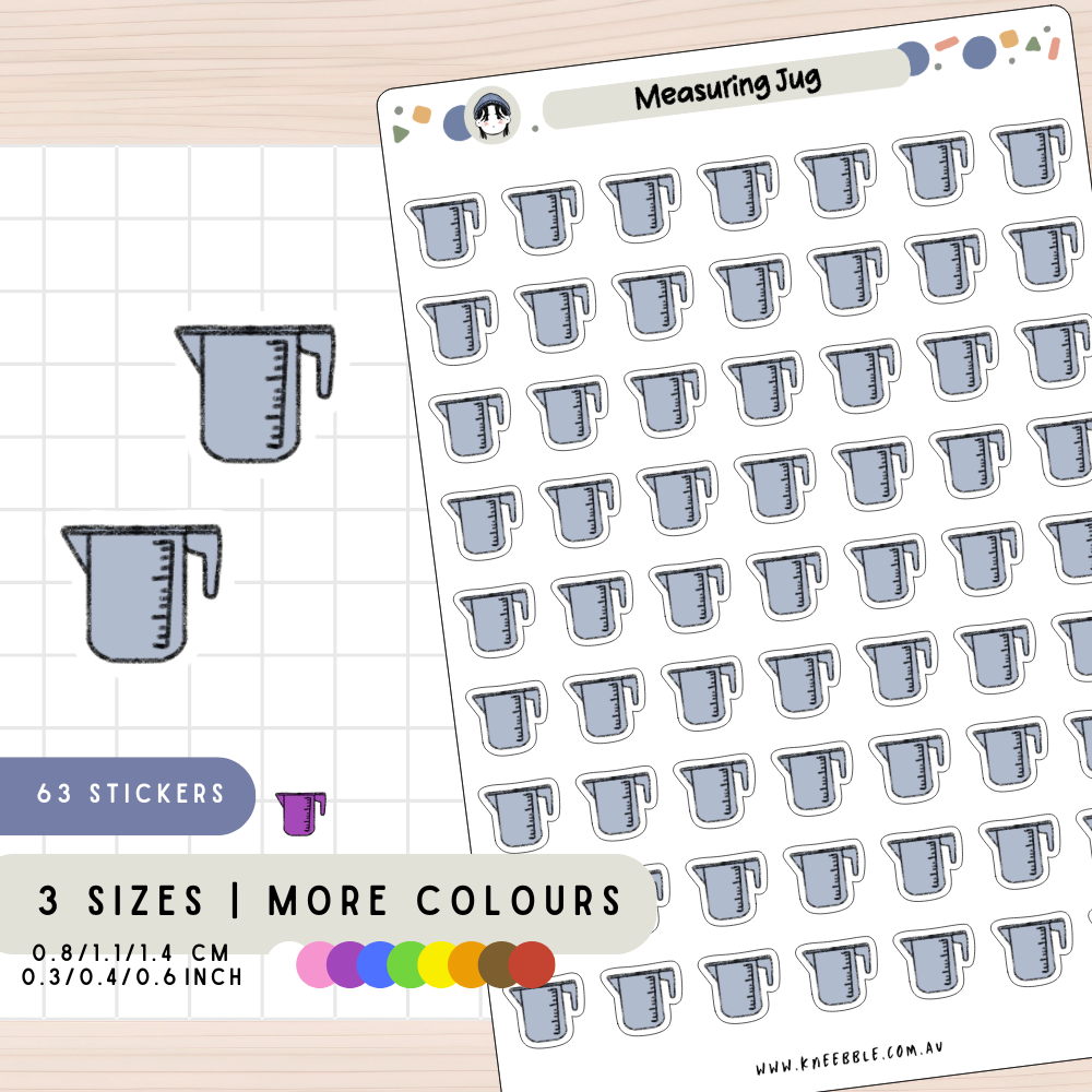 Measuring Jug Planner Stickers
