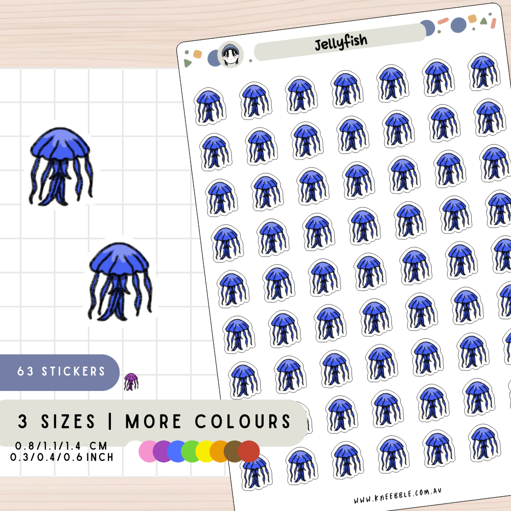 Jellyfish Ocean Planner Stickers