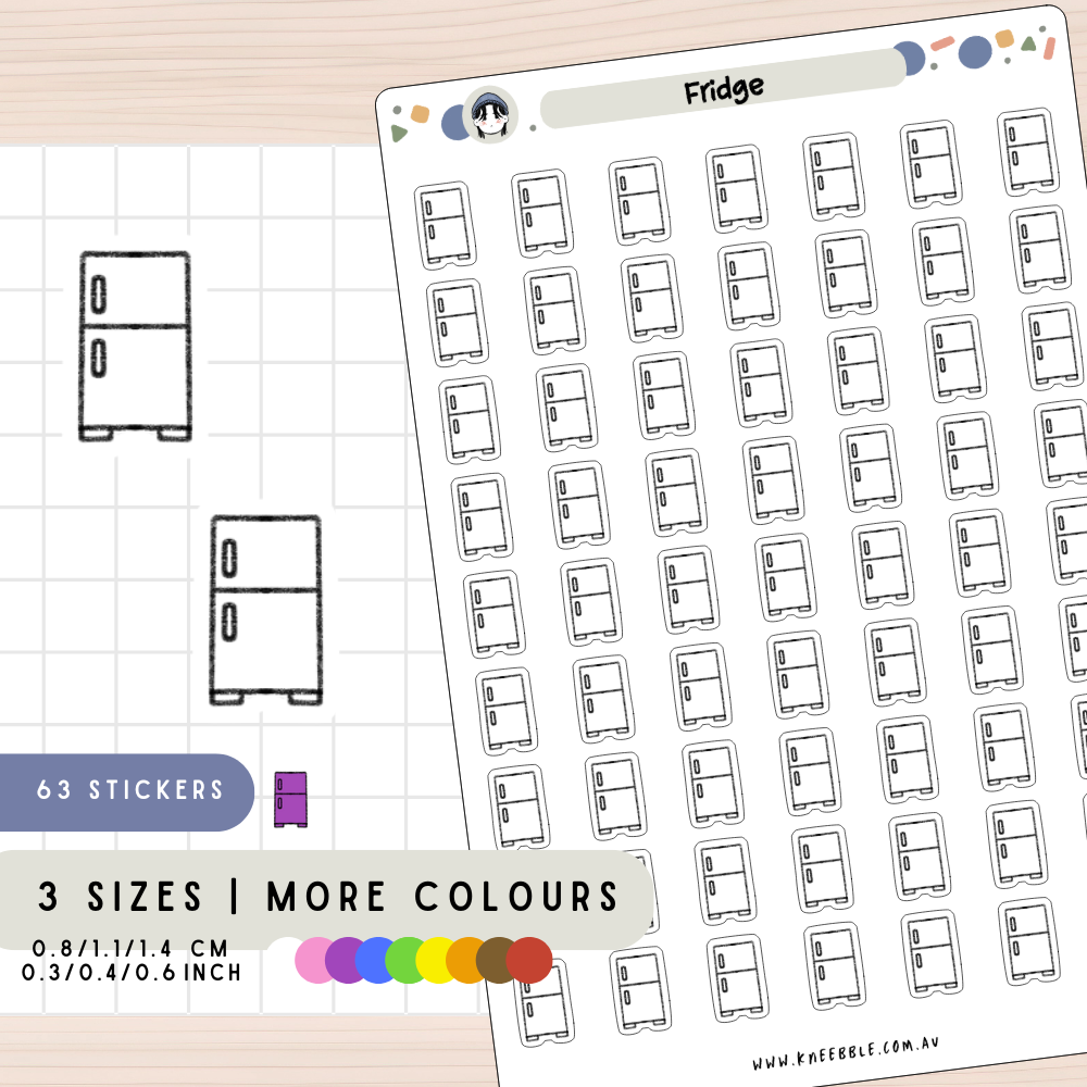 Fridge Kitchen Food Planner Stickers